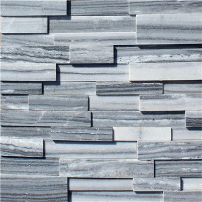 Valódi kő 3D főkönyvi panelek fehér szürke kvarcit JRED-050