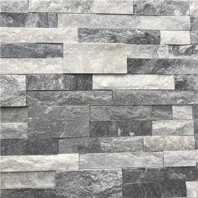 Valódi Ledger kőfalpanelek fehér és szürke kvarcit JRF{0}}